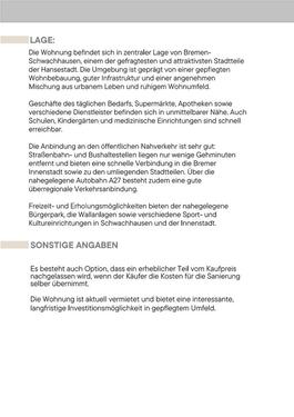 Foto - Etagenwohnung in Bremen zum Kaufen