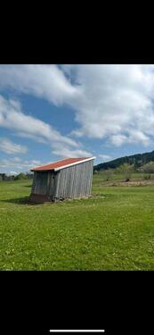 Foto - garten hütte Allgäu alpen berge Freizeitgrundstück schrebergarten