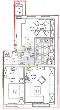 Foto - 2 Zimmer Erdgeschoßwohnung zur Miete in Zwickau