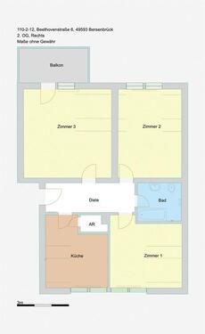 Foto - 3 Zimmer Etagenwohnung zur Miete in Bersenbrück