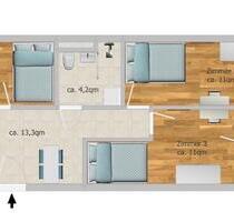 1 private room in 3 rooms WG at obersendling - München Sendling-Westpark