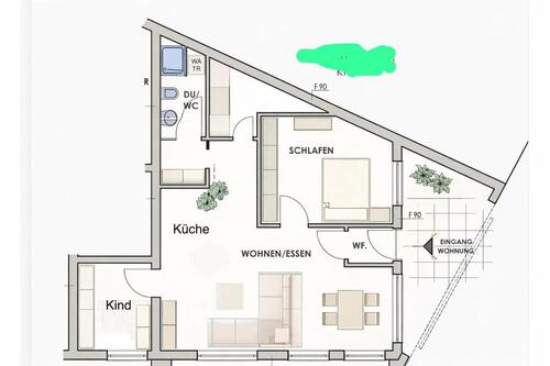 Foto - Wohnung mitten in Meinerzhagen - 580,00&nbsp;EUR Kaltmiete, ca.&nbsp; 62,00&nbsp;m&sup2;