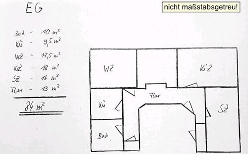Foto - 3 Zimmer Erdgeschoßwohnung in Oederan