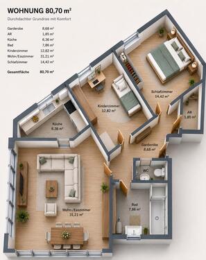 Foto - Provisionsfrei von privat 3-Zimmer Eigentumswohnung m. Tiefgarage