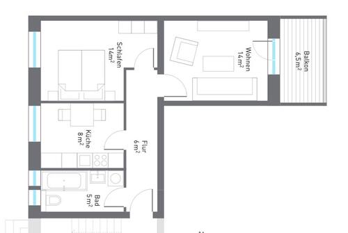 Foto - Etagenwohnung in Chemnitz