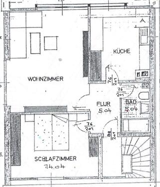 Foto - Helle 2-Zimmer-Dachgeschosswohnung
