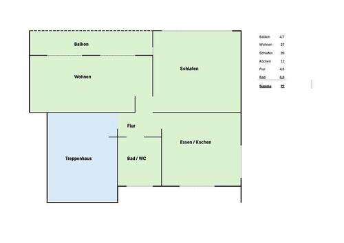 Foto - 2 Zimmer Etagenwohnung zur Miete in Hagen