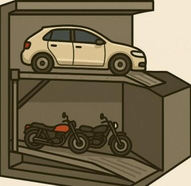 Foto - 2x Tiefgarage Stellplatz Doppelparker Motorrad