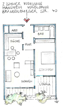Foto - 2 Zimmer Mietwohnung in Mannheim, Auf der Vogelstang