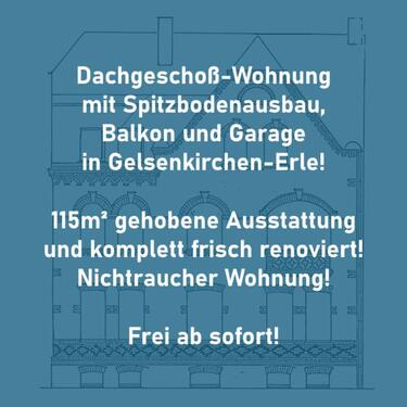 Foto - Über den Dächern von Erle - 890,00 EUR Kaltmiete,