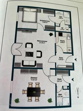 Foto - 3 Zimmer Terrassenwohnung zur Miete in Wanderup