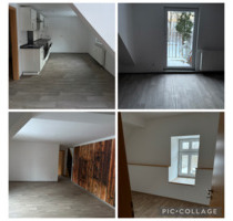 Galeriewohnung - 3 Raum-Maisonettewohnung mit Einbauküche und kleinem Balkon! - Oberschöna
