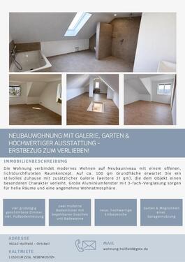 Foto - Neubauwohnung mit Galerie, Garten & hochwertiger Ausstattung