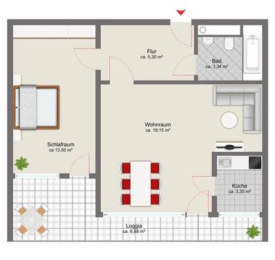 Foto - 2 Zimmer Etagenwohnung in Neufahrn bei Freising