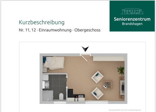 Foto - 1 R.-Whg in Brandshagen Nähe Stralsund im betreuten Wohnen