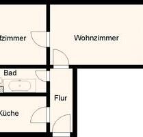 Helle 2-Raum-Wohnung mit Balkon in Wurschen 310 € - Radibor