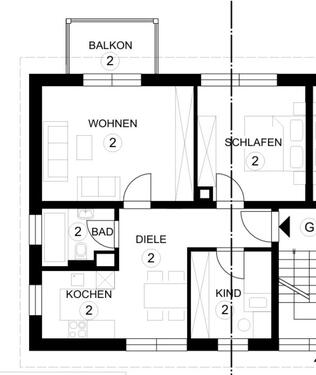 Foto - Nagold 3 Zimmer-Wohnung EBK Balkon FBH