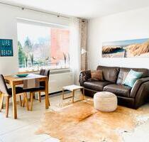 moderne Ferienwohnung auf Borkum, mit Balkon, für 2 Erwachsene