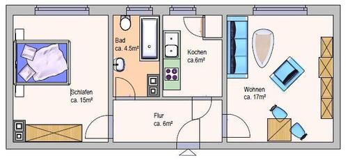 Foto - 2 Zimmer Etagenwohnung zur Miete in Meuselwitz