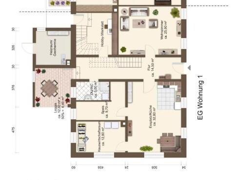 Foto - 5 Zimmer Doppelhaushälfte zur Miete in Simbach am Inn