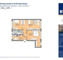 schöne Altstadt Wohnung - 617,00&nbsp;EUR Kaltmiete, ca.&nbsp; 68,52&nbsp;m&sup2; in Halle (Saale) (PLZ: 06108)