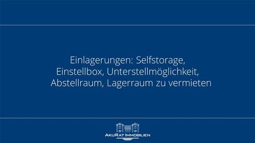 Foto - Einlagerungen: Selfstorage, Einstellbox, Unterstellmöglichkeit, Abstellraum, Lagerraum zu vermieten
