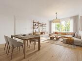 Foto - Modern wohnen im Erdgeschoss – 3-Zimmer-Neubauwohnung mit Terrasse und Garten