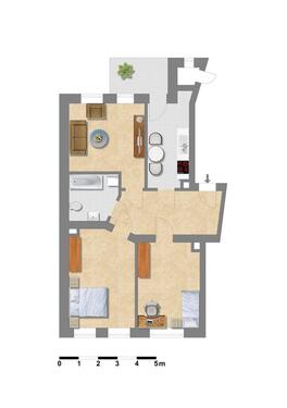 Foto - 3 Zimmer Etagenwohnung zur Miete in Leipzig