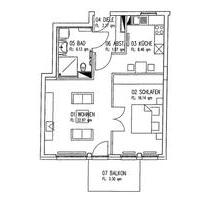 2-Zimmer Seniorenwohnung mit Balkon Seniorenresidenz Lilienpalais - Darmstadt