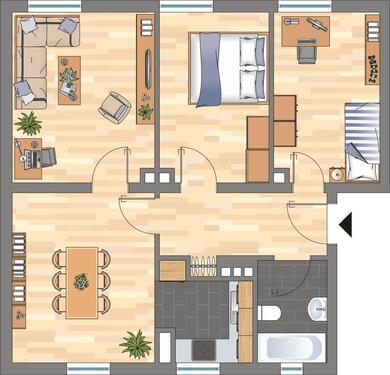 Foto - 3 Zimmer Etagenwohnung zur Miete in Wilhelmshaven