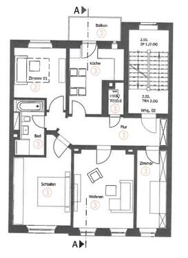 Foto - ++ ERSTBEZUG nach Sanierung 4 Zimmer Balkon Carport-Stellplatz ++
