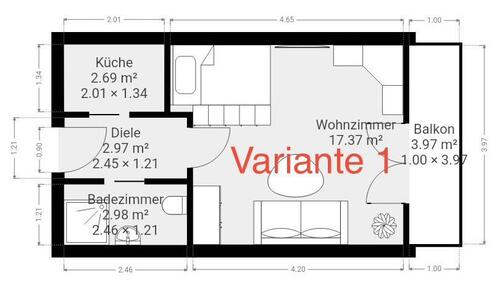Foto - 1 Zimmer Etagenwohnung zur Miete in Schwerin