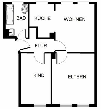 Foto - 2 Zimmer Etagenwohnung zur Miete in Gelsenkirchen