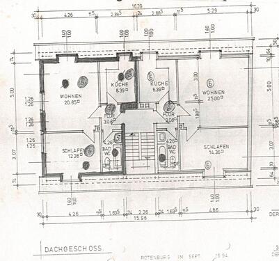 Foto - Eigentumswohnung in Rotenburg (DG - 2 ZKB+EBK - ca. 55m²)