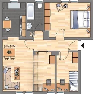 Foto - 3 Zimmer Erdgeschoßwohnung zur Miete in Wilhelmshaven
