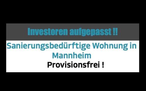 Foto - Top Investment in Mannheim - Sanierungsobjekt mit hoher Rendite