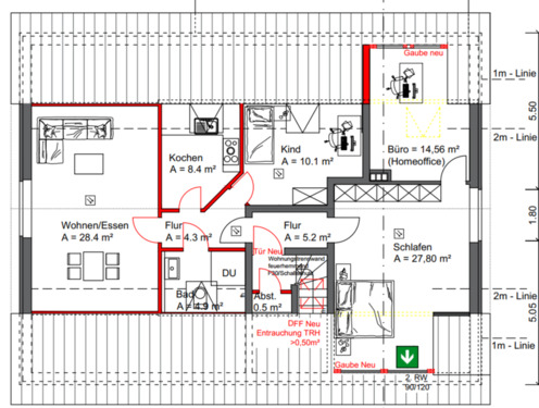 Foto - Dachgeschoßwohnung in Reken zur Miete