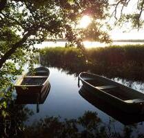 Ferienhaus am See mit Boot, Kamin Angelurlaub Badesee Schwerin