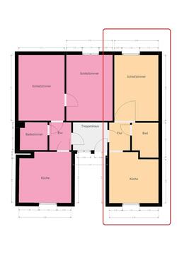 Foto - DG rechts 46,56 m² 1-ZKB - Wohnung in zentraler Lage – Weidenstraße 33, Saarbrücken