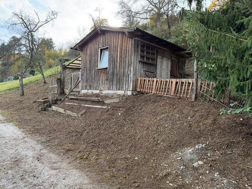 Foto - Garten Grundstück zu verpachten → mit gr. Gartenhaus in Steinach