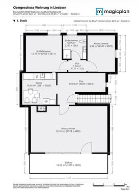 Foto - Dachgeschosswohnung - 550,00&nbsp;EUR Kaltmiete, ca.&nbsp; 75,00&nbsp;m&sup2;