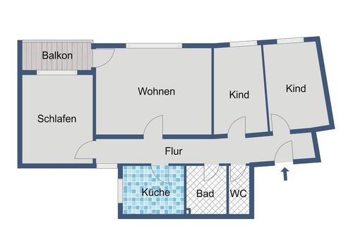 Foto - Etagenwohnung in Wetter (Hessen) zur Miete