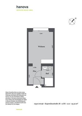 Foto - 1 Zimmer Etagenwohnung zur Miete in Hannover