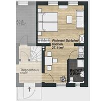 Möblierte 1-Zimmerwohnung in Cottbus mit Pantry-Küche