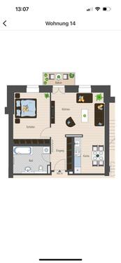 Foto - 2-Zimmer-Wohnung mit Balkon, Echtholzparkett und Stellplatz im Lu