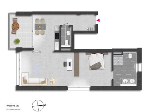 Foto - 1.5 Zimmer Loft - Studio - Atelier zum Kaufen in Stuttgart