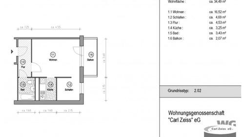 Foto - Helle 1-Zimmer-Wohnung mit Balkon & erwünschter Möbelübernahme