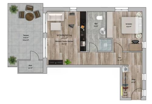 Foto - 2 Zimmer Einfamilienhaus zur Miete in Drensteinfurt