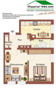 Foto - 2 Zimmer Erdgeschoßwohnung in Sondershausen