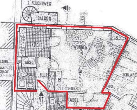 Foto - geräumige 1-Zimmerwohnung direkt an der Obertrave